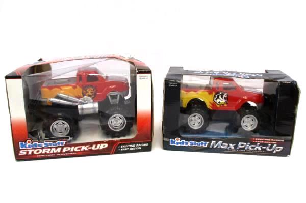 Lot of 2 Kids Stuff Storm Pick-UP & Max Pick-Up Friction Powered Trucks NIB