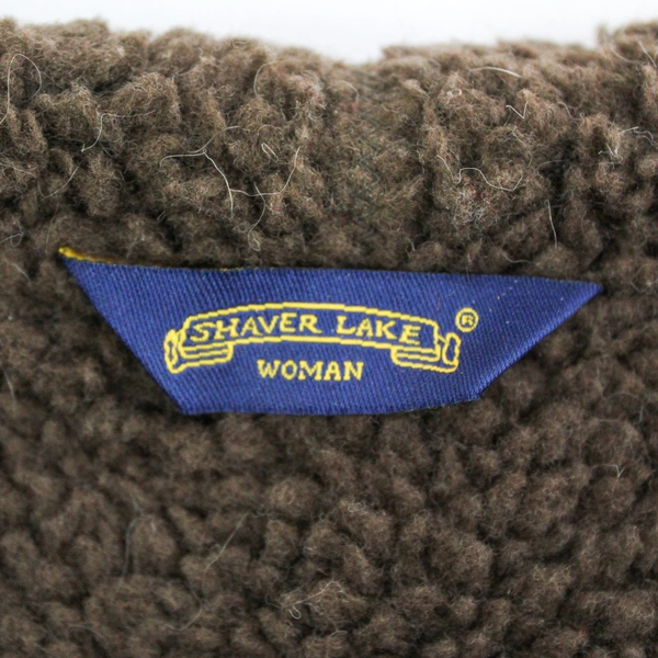 Vintage Shaver Lake Women's 3X Vest Brown Faux Fur Trim Faux Suede Coat