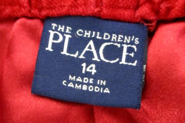 Girls Fleece Red Pants w/ Rhinestones Lined Size 14 The Children's Place