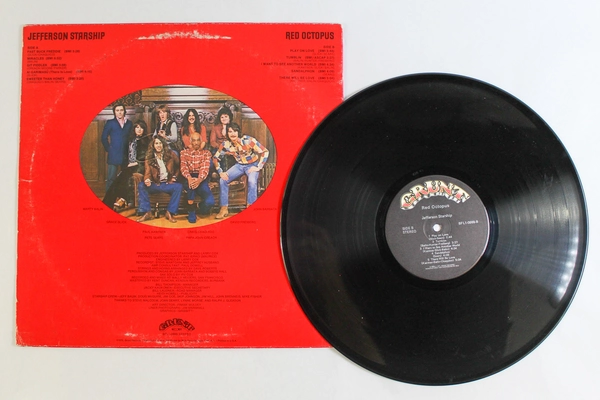 Vintage Jefferson Starship Red Octopus Vinyl Record 33 RPM Grunt Records