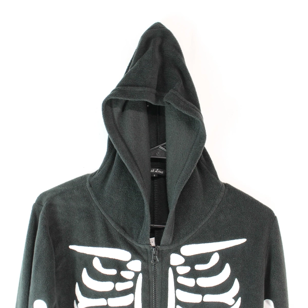 Just Love Spooky Skeleton Bodysuit Pajama Costume Adult Size Small