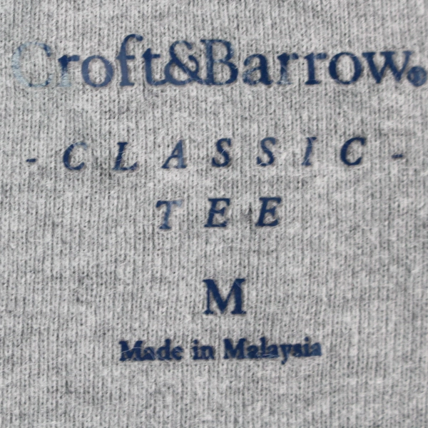 Croft & Barrow Classic Tee Gray Short-Sleeved T-Shirt Women's Size Medium