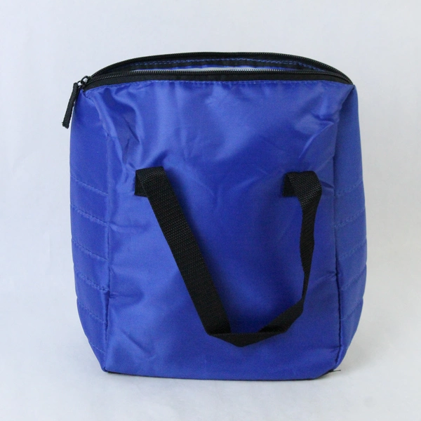 The Blue Buffalo Co Insulated Lunch Bag Blue Black Double Handles Zip Closure
