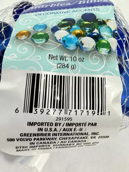 Lot of 2 Packages Of Greenbrier International Decorative Marbles 14 oz New