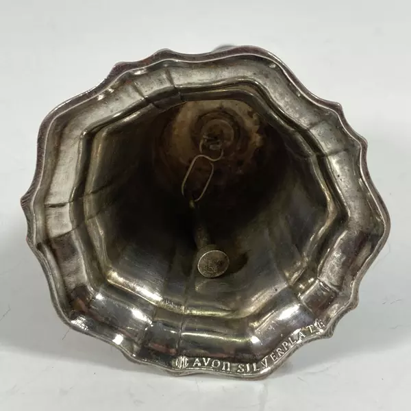 Vintage AMC Avon Silver Plate Desk Hand Call Bell 5.75 Inch