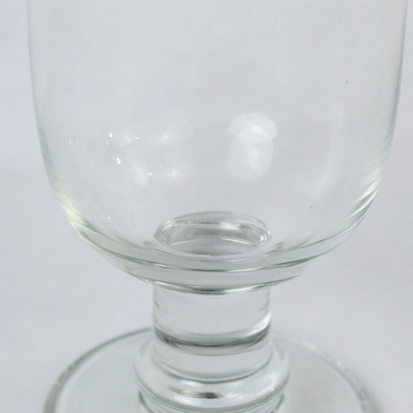 Dansk Genna Crystal Wine Glass Water Goblet Clear Thick Stem 6.5 Inch