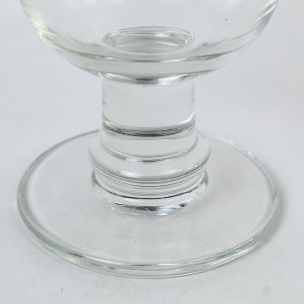 Dansk Genna Crystal Wine Glass Water Goblet Clear Thick Stem 6.5 Inch