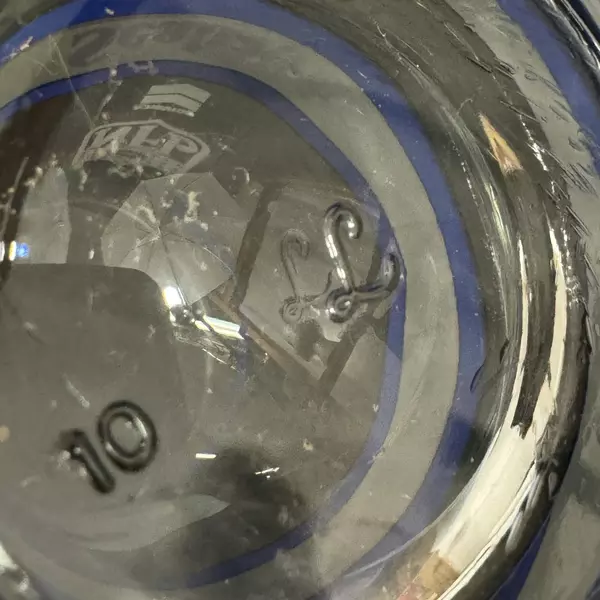Libbey Seattle Seahawks Souvenir Glass 6" Tall NFL Clear Cup Good Condition