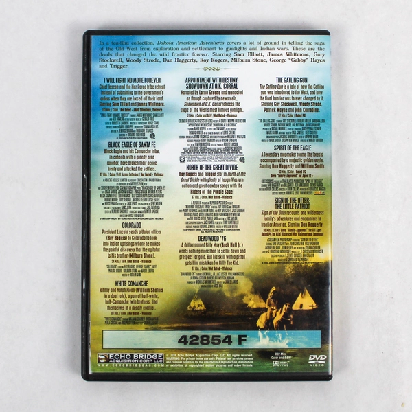 Dakota American Adventures 10 Movie DVD Collection Sam Elliott & James Whitmore
