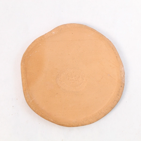 Terracotta Zodiac Aquarius Plaque Coaster B Welsh Stoneware Signed USA