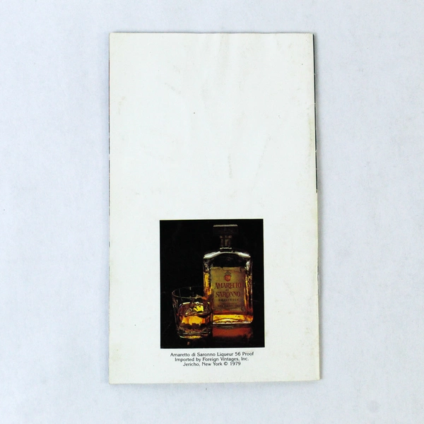 Cook With Love 1978 Amaretto Di Saronno Cookbook