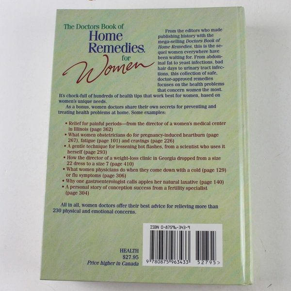 Doctors Book of Home Remedies for Women Faelten 1997 Hardcover