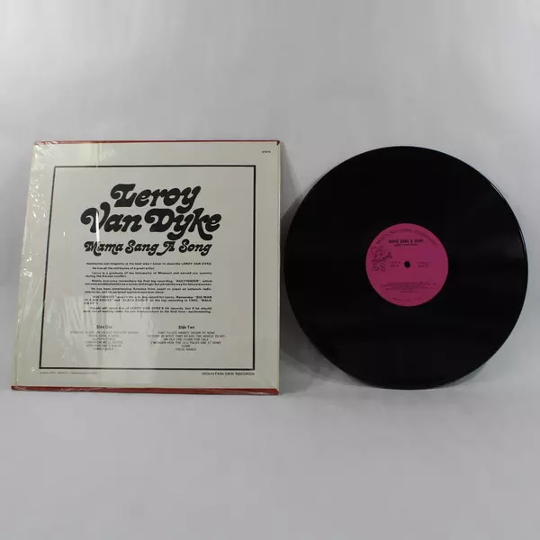 Leroy Van Dyke Mama Sang A Song Vinyl Record Album Mountain Dew Used