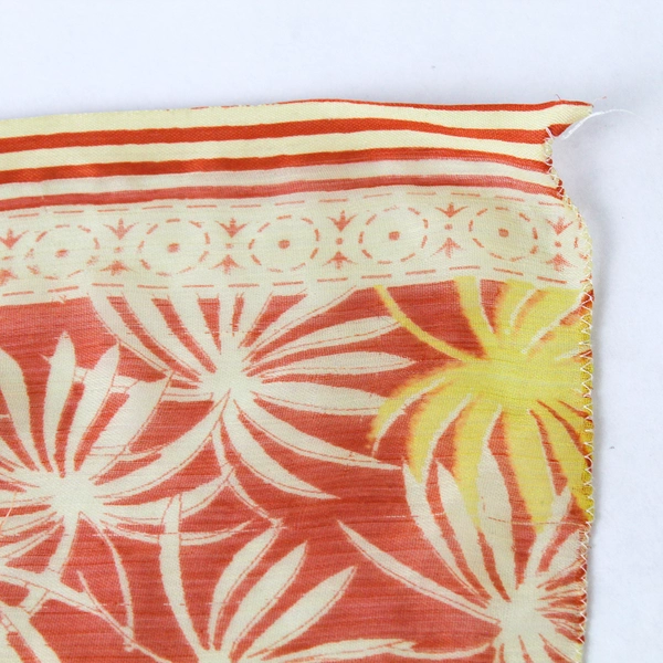 Women's Scarf Orange and Yellow Tropical Pattern 40x84 Inch
