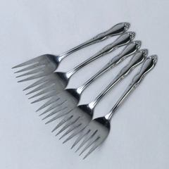Lot Of 5 Salad Forks Simeon L & George H Rogers Oneida Stainless