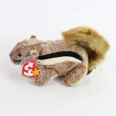 TY Beanie Baby 1999 Cute Chipper The Squirrel w/ Tag Plush Toy 7"