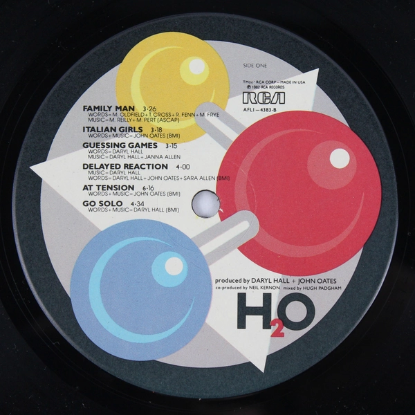 Vintage Hall & Oates H2O LP Vinyl RCA 1982 Stereo