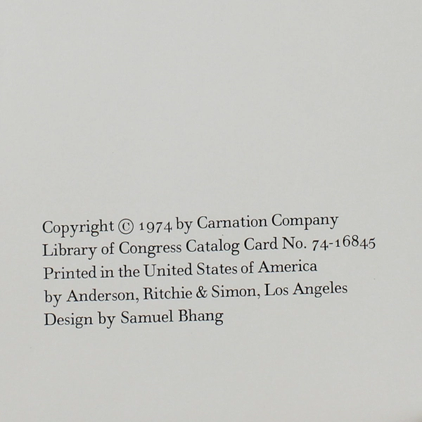 Carnation the First 75 Years 1899 - 1974 John Weaver 1974 Hardcover