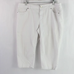 D. Jeans Women's Size 12 Capri Style White Denim Pants Jeans