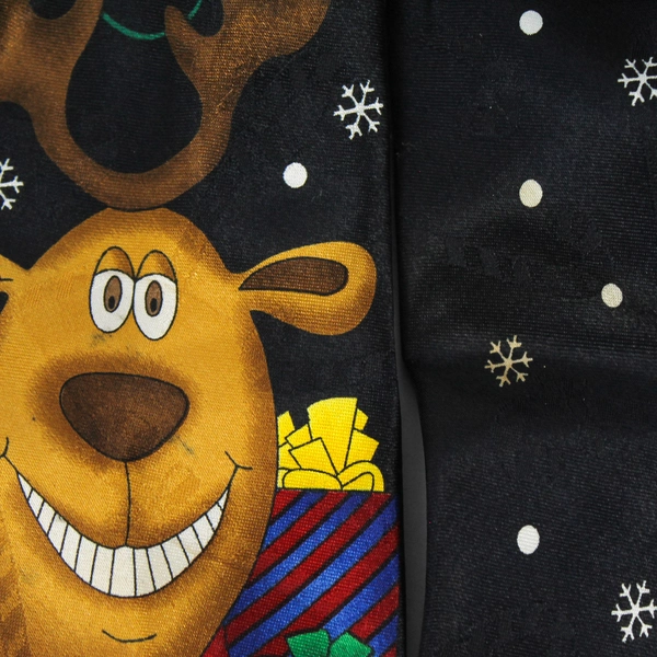 MMG Hallmark Yule Tie Greetings Christmas Reindeer Necktie 57"