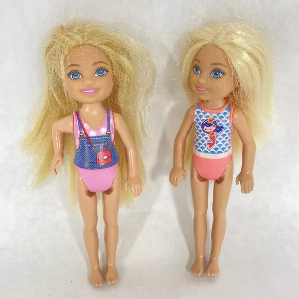 Lot of 6 Mattel Barbie Club Chelsea And Friends Dolls