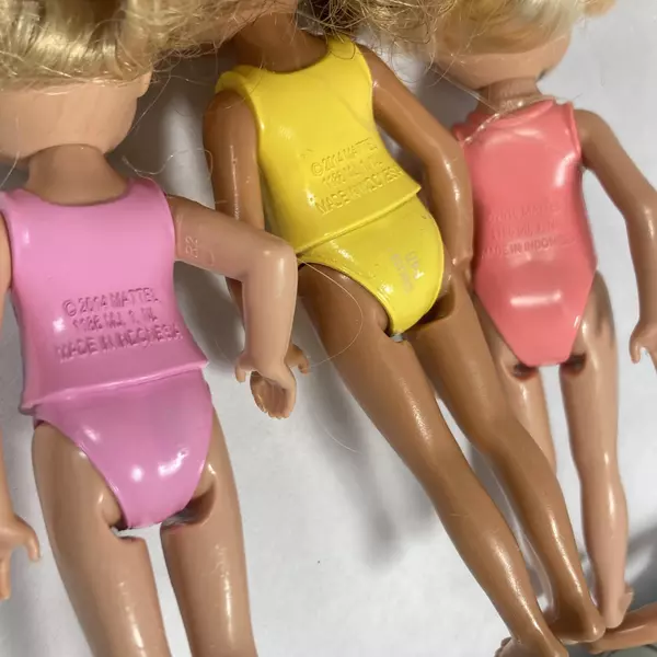 Lot of 6 Mattel Barbie Club Chelsea And Friends Dolls