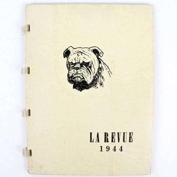 Vintage Willamina Union High School 1944 La Revue Yearbook Soft Cover 