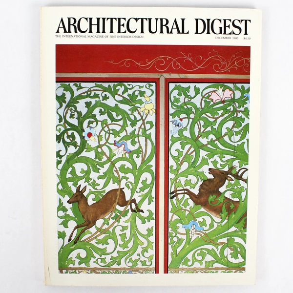 Vintage Architectural Digest Magazine December 1985 