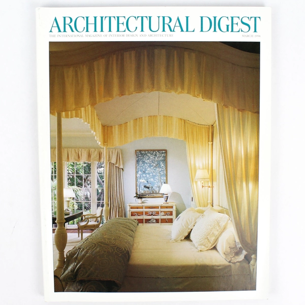 Vintage Architectural Digest Magazine March 1998