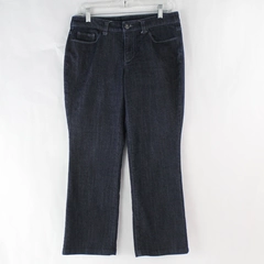 Christopher & Banks Women's Dark Wash Blue Mid Rise Jeans Size 4 Short