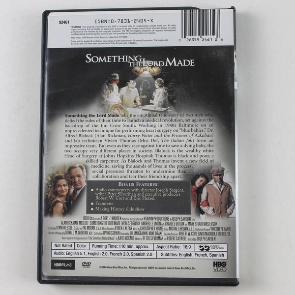 Something the Lord Made DVD 2004 HBO Video Alan Rickman Mos Def