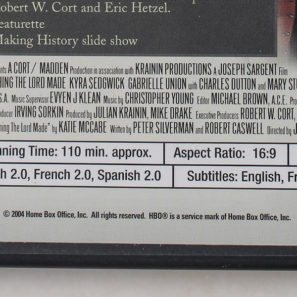 Something the Lord Made DVD 2004 HBO Video Alan Rickman Mos Def