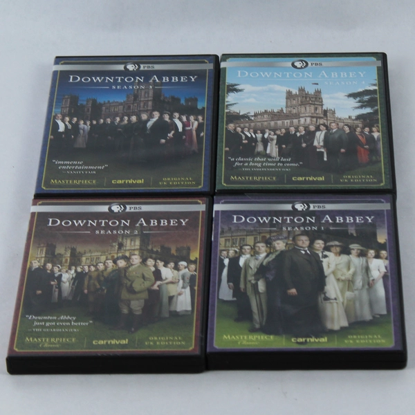 Downtown Abbey Seasons 1-4 DVD 3 Disc Set by PBS Original UK Edition Unrated