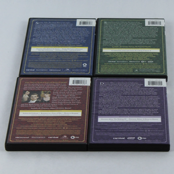 Downtown Abbey Seasons 1-4 DVD 3 Disc Set by PBS Original UK Edition Unrated