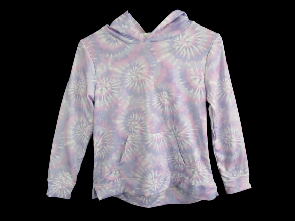Bmagical by Btween Unicorn Tie Dye Hooded Pullover Sweatshirt Girl's Size 12