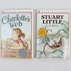 Lot of 2 E. B. White Paperback Books Charlotte's Web 1980 & Stuart Little 1973