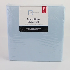 Mainstays Light Blue Full Size Microfiber Sheet Set New Sealed