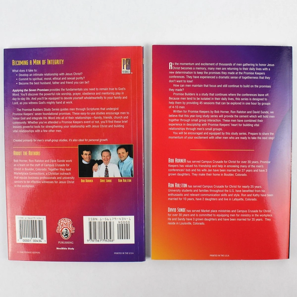 Lot of 2 Promise Builders Study Series Books Promise Keepers