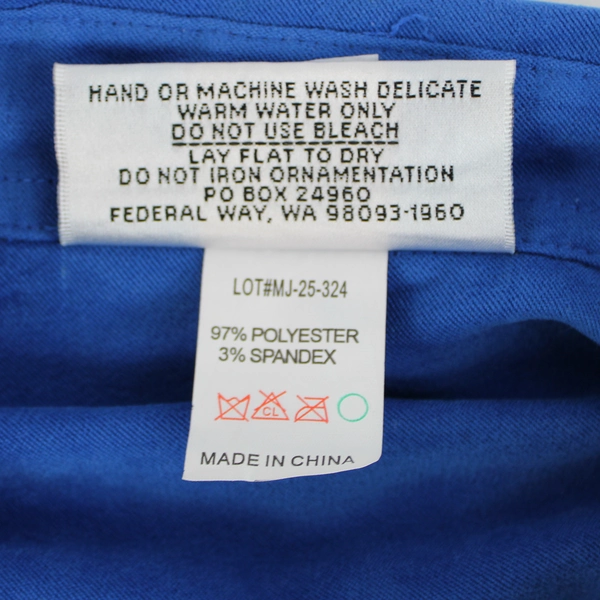 Christine Alexander Bedazzled Blue Button-Down Shirt Women's Size Medium