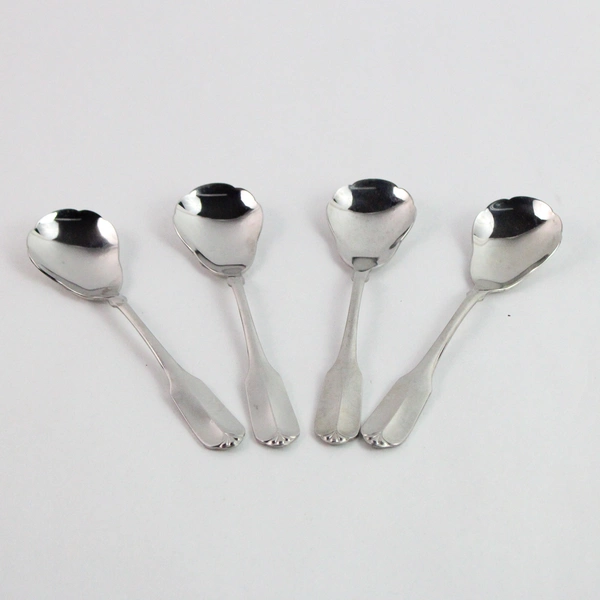 Lot of 4 Gloria Oneida Soup Spoons Made With WMA Rogers Stainless Steel