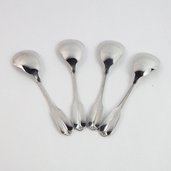 Lot of 4 Gloria Oneida Soup Spoons Made With WMA Rogers Stainless Steel