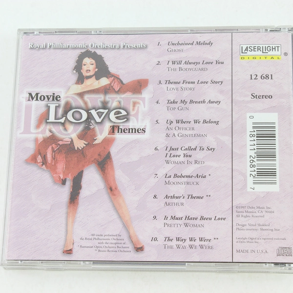 Movie Love Themes CD Royal Philharmonic Orchestra 1997 Delta Music