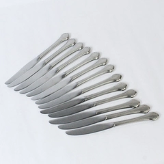 Lot of 13 Oneida WM Rogers Mansfield Dinner Knives Knife Stainless Silverware