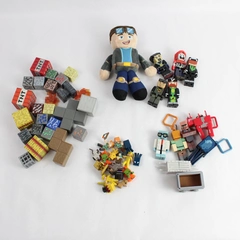 55 Piece Lot of Minecraft Toys Figurines Plush Keychains And More