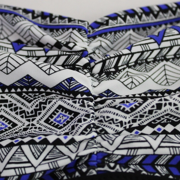 Profile by Gottex Blue Black & White Patterned Bikini Bottom Women's Size 14