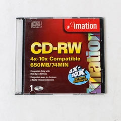 Imation CD-RW 4x-10x Compatible High Speed Rewritable CD 650 MB 74 Min