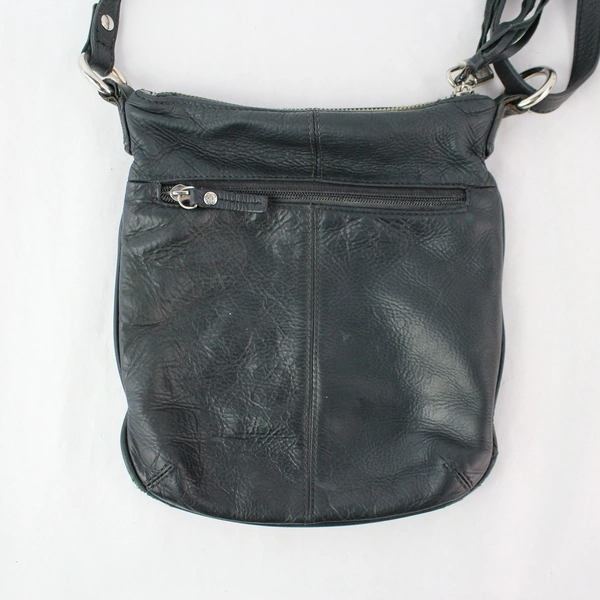 Piazza Faux Leather Black Crossbody Purse Shoulder Bag
