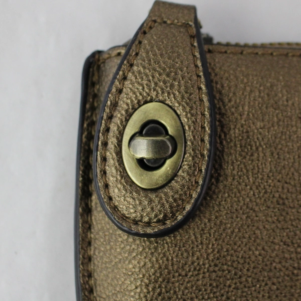 Joy Susan Brown Zipper Closure Removable Crossbody Strap Clutch Purse