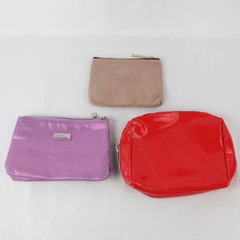 Lot of 3 Lancôme Paris Cosmetic Makeup Accessory Bags