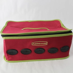 Red Rubbermaid Ribbon Organizer & Dispenser - Craft Storage, 12x8x5 Inches